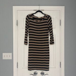 Shore striped long sleeve t-shirt dress